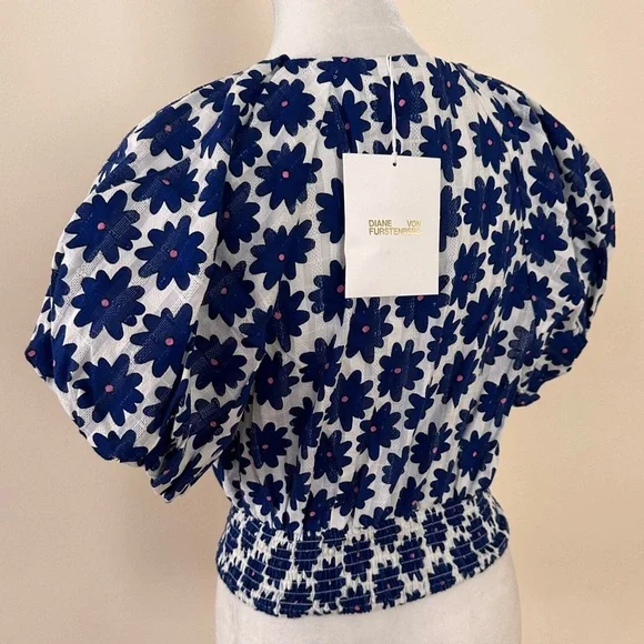 DIANE VON FURSTENBERG
Lucy Top and Pencil Skirt in Daisy Dots Large True Blue - Picture 6 of 12